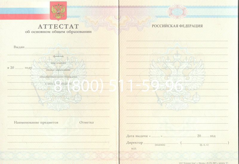Купить Аттестат за 9 класс 2007-2010 годов в Мытищи Купить Аттестат за 9 класс 2007-2010 годов в Мытищи